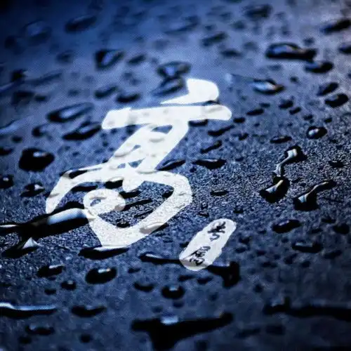  微信姓氏头像,深蓝水滴质感高品质姓氏美图头像,请查收带走