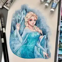  插画丨手绘迪士尼公主