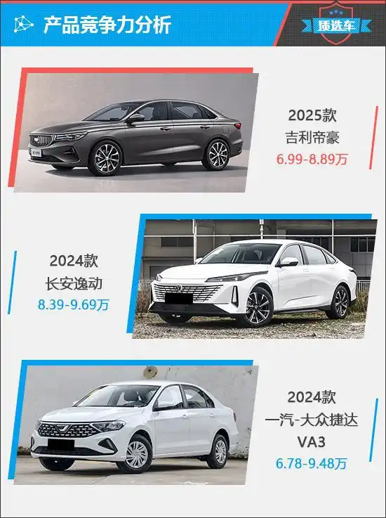  质选车2025款吉利帝豪延续实用标签