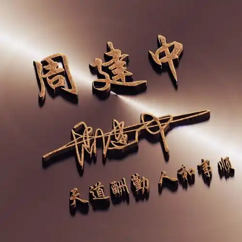  用你的姓名做微信头像,3d高端大气商务签名头像,不要错过