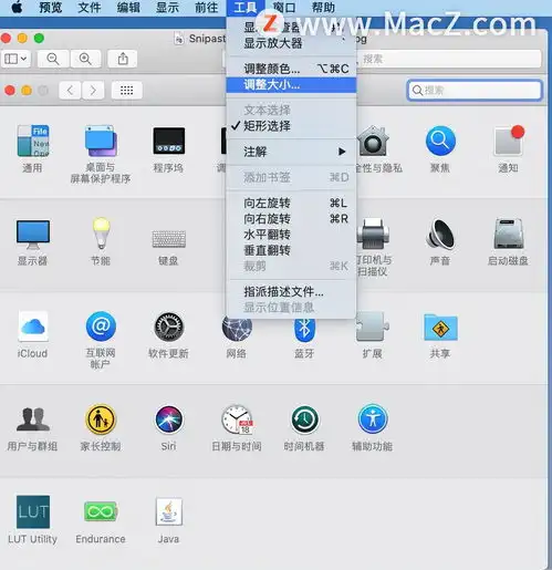  在mac中如何调整图像的尺寸