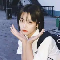  少女头像可爱背影图片真人女生头像侧面唯美