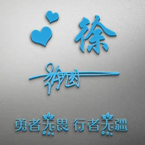  2019年新款微信头像,125张不同样式姓氏签名头像,喜欢请带走