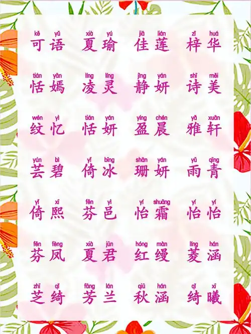  好听时尚的女孩名字,阳光帅气的男孩名字,好名给人好印象