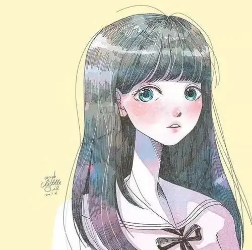  微信头像手绘插画版,清新脱俗