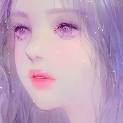  女生手绘头像