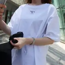  港风t恤女2019新款夏装情侣短袖ins潮宽松印花古着感少女半袖上衣