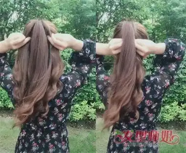  抖音最火不会散的马尾辫这样扎长发扎头发再也不怕有碎发困扰