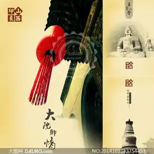  山西印象旅游创意设计psd分层素材