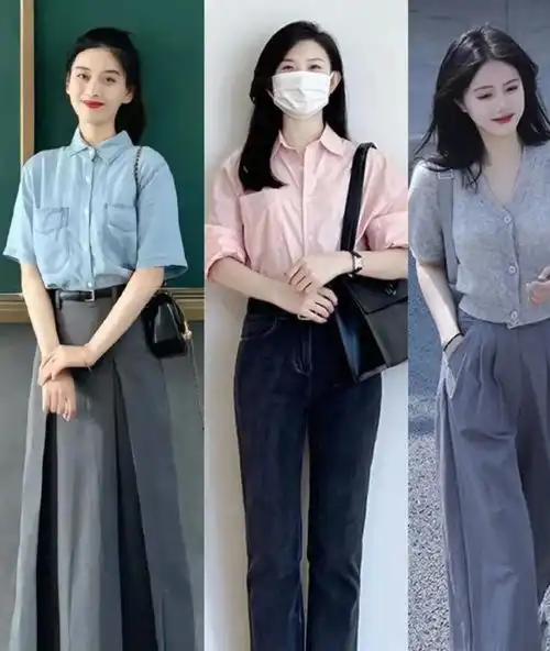 女人没钱也要会穿,像杭街拍女生穿基础款基础色,照样很洋气