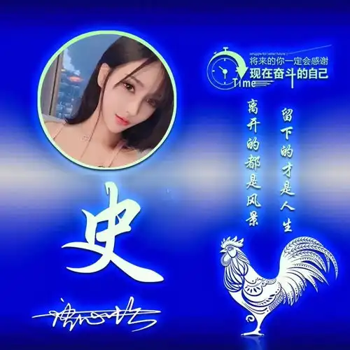  超好看的3d立体商务签名头像,微信姓氏头像,2021属你最牛