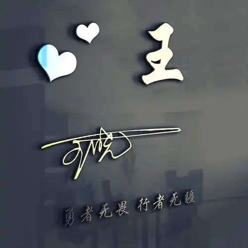  您要的微信头像已做好,56张大气炫彩立体签名头像,留下你的名字