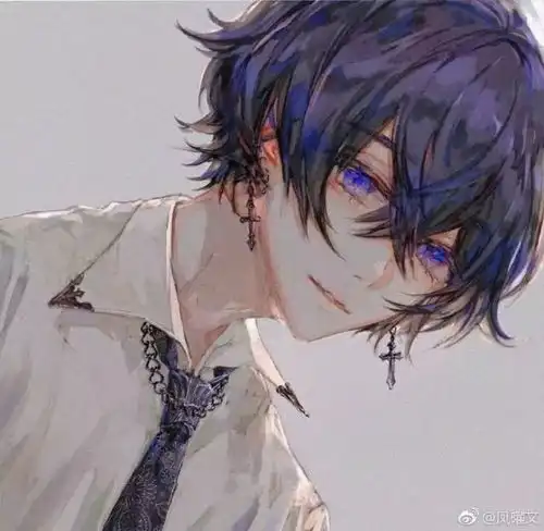  动漫男生头像我故意不理你的时候其实我比你更难受