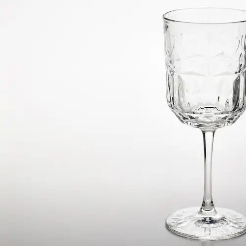  宜家sallskaplig赛思卡匹酒杯透明玻璃图案ikea