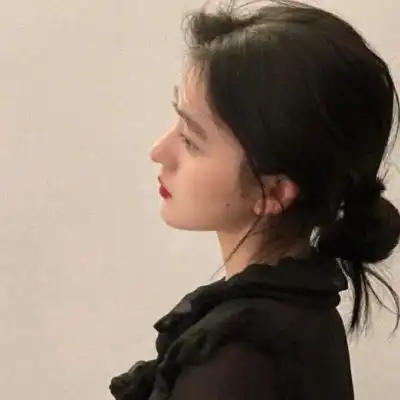  ins侧脸唯美女生头像