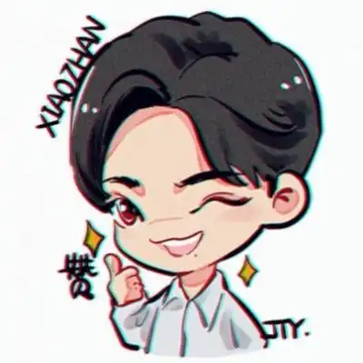  肖战q版头像,好看肖战卡通头像图片