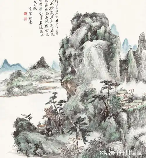  黄宾虹山水画合集全42幅高分辨率jpg国画图片展