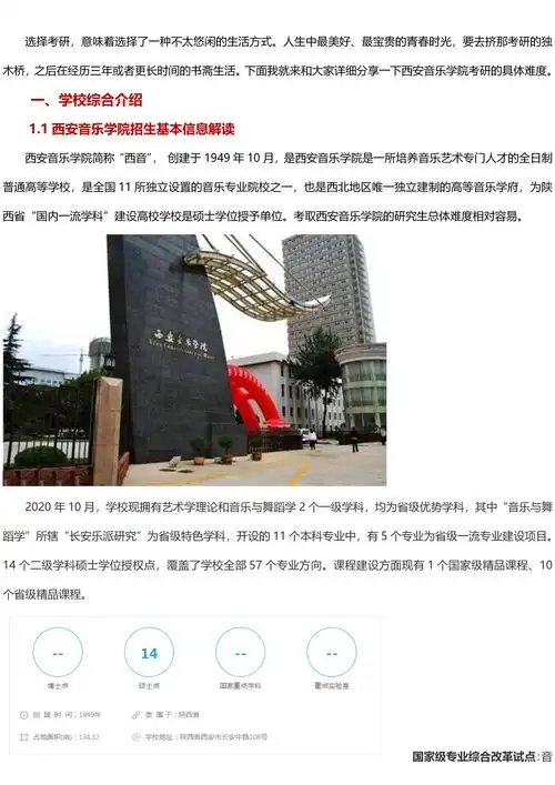  最新西安音乐学院考研难度考研分数线考研报录比考研招生简章
