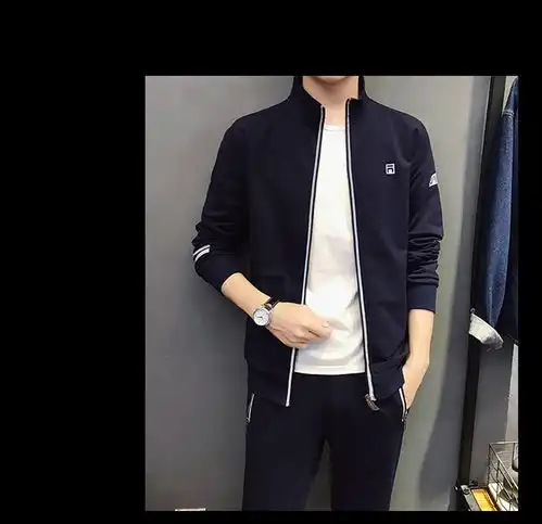  cy运动套装男春季跑步休闲运动服装男运动衣服套装男士春秋季两件套