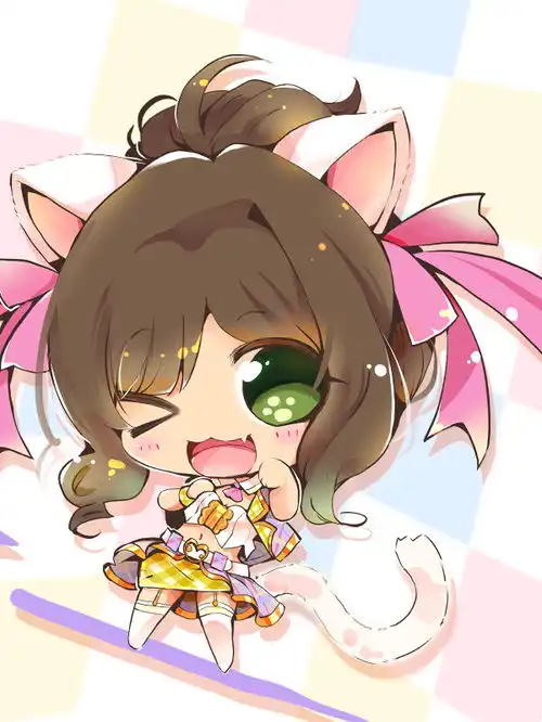  插画手绘二次元美女动漫萌壁纸