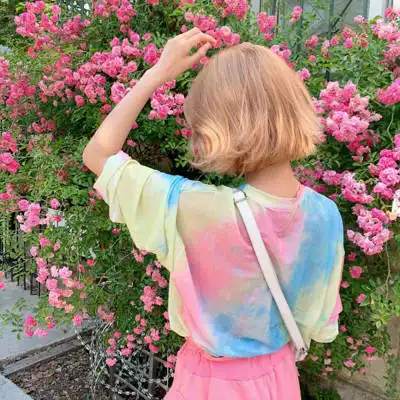  女头背影小清新森系文艺唯美森女图片头像无水印