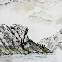  大富大贵微信招财山水头像