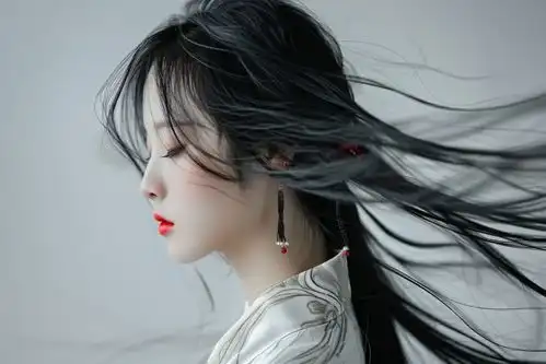  古典美女古风发型摄影图下载至来源处