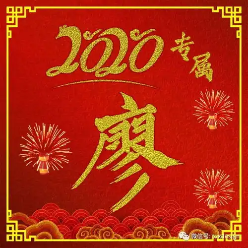  希望2020你的生活热情似火,43张百家姓微信头像等你带走