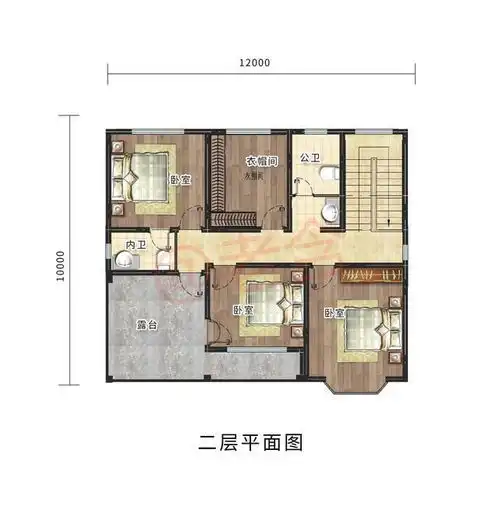  湖北黄阿姨家自建二层精美别墅,全套施工图纸,布局合理大气