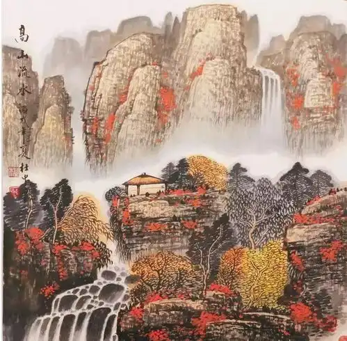  杜中良工笔山水画赏析