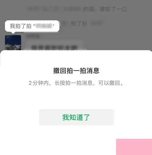  电脑系统小知识微信拍一拍可以撤回了再也不怕手滑啦