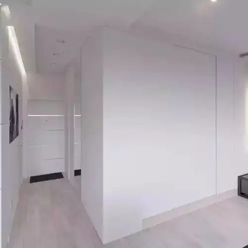 45㎡单身公寓,黑白灰的现代简约风,纯粹有格调