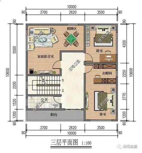  4套带夹层设计的农村别墅,非常适合小宅基地修建,大气又实用