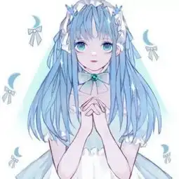  长发清新动漫女生头像