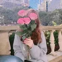 女生头像花朵唯美清新少