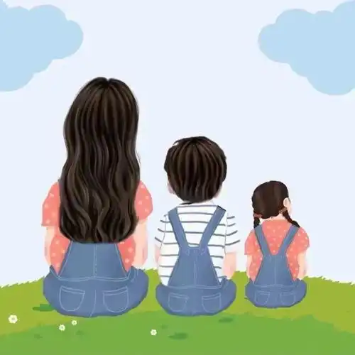  亲子头像壁纸为妈妈点赞