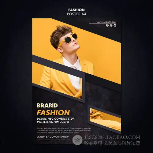  国外高端时尚ins风女装时装服装网页banner海报设计模板psd素材淘宝网平面素材