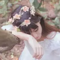 qq头像女生带花女生带花清新qq头像