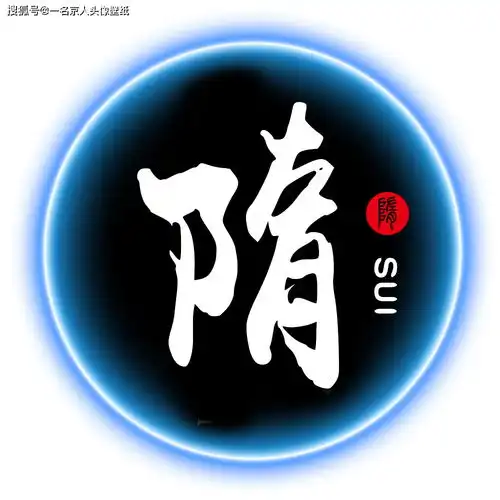  简约炫光姓氏头像,红蓝两色情侣专属,足足20张随你挑选