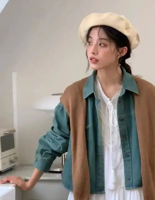  冬天别再披头散发了时髦女人都爱戴贝雷帽,洋气又好看
