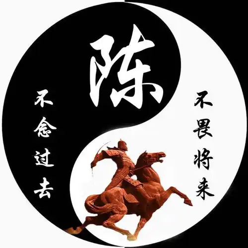  黑白武林,八卦太极,13张简约中国风姓氏头像打包送给你