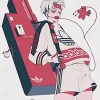 戴口罩卡通头像女qq头像