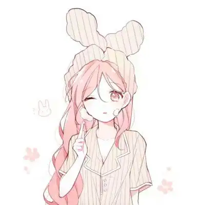  可爱唯美动漫女生头像长发漂亮的二次元女孩图片