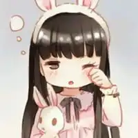  妹子头像二次元呆萌妹子头像