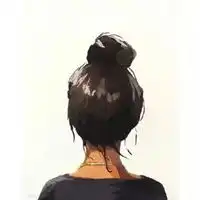  敲可爱的头像丸子头超可爱的丸子头卡通头像