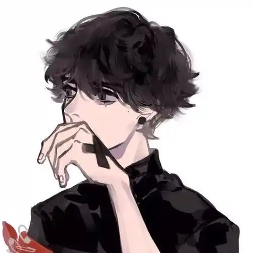冷酷动漫头像男侧脸