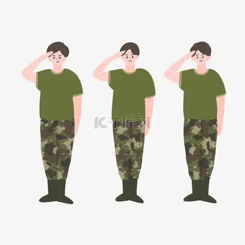  开学新生军训军事训练敬礼素材图片免费下载千库网