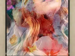  北欧简约唯美花环美女花卉客厅无框装饰画图片设计素材高清模板下载21.48mb其他大全