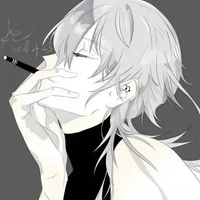 qq头像动漫男忧郁