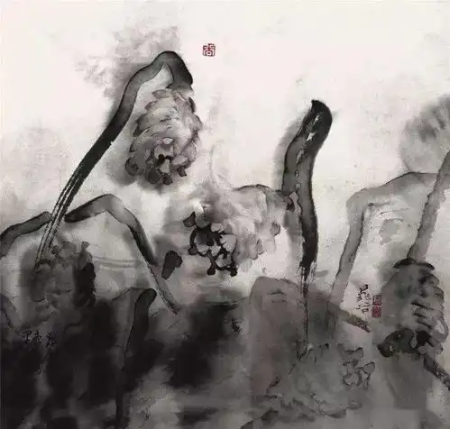  他的画清新脱俗灵动传神